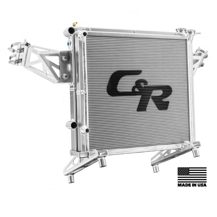 C&R Racing PWR Rear Mount Race Radiator | Polaris RZR Pro XP